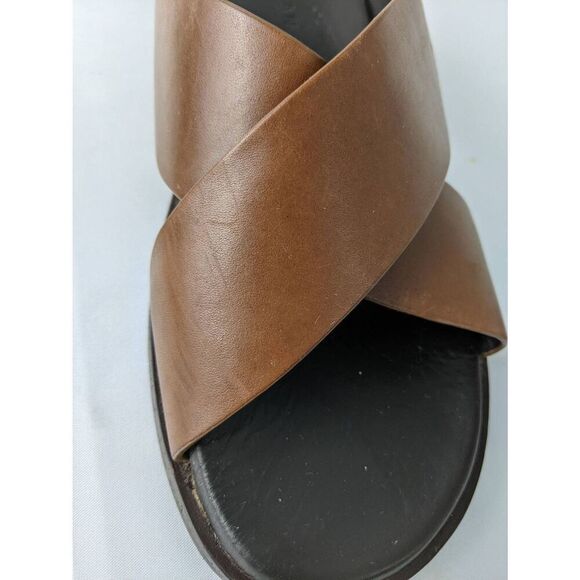Cole Haan ZeroGrand Brown Leather Slip On Slides Sandals‎ Sz 9 M - Picture 6 of 8